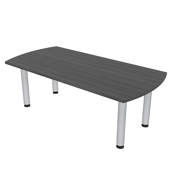 33.5 in W, 59.5 in L, 29 in H, Engineered Wood Top, Grey